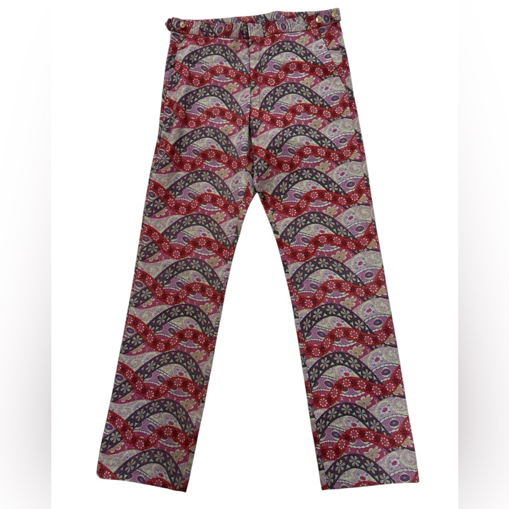 Comme des Garcons Homme  floral multicolored wool trousers Large